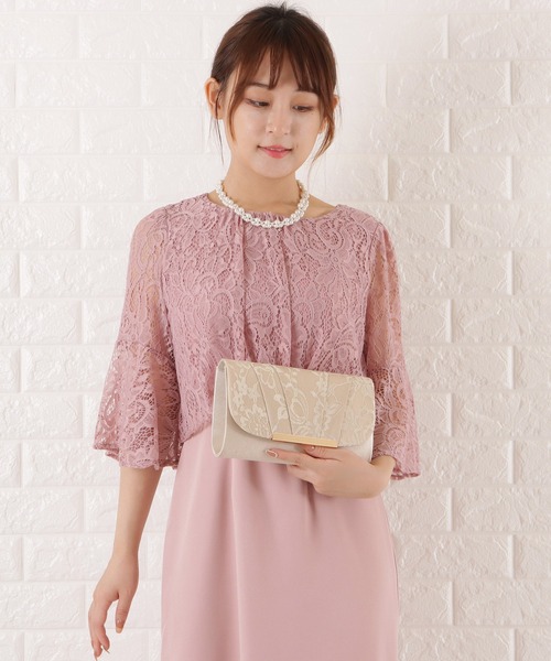 Lace Ladies(レースレディース)の「サテンレース2wayクラッチバッグ(クラッチバッグ・レディース・ベージュ/グレー/ブラック・FREE)」の14枚目の写真