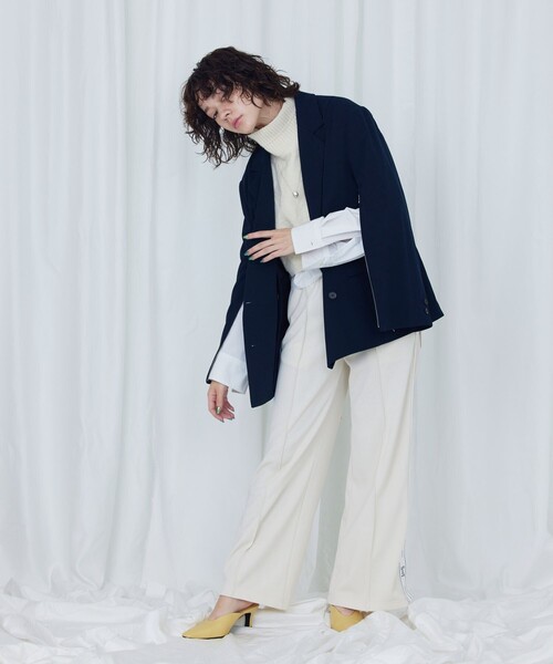 Firsthand(ファーストハンド)の「SHIRT Firsthand by 5525GALLERY/シャツファーストハンド5525ギャラリー SHTFH OVER JACKET / ワイドジャケット(テーラードジャケット・レディース・ネイビー/グレー・FREE)」の11枚目の写真