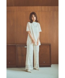 N WITH. | レースストレートパンツ(Tシャツ/カットソー)