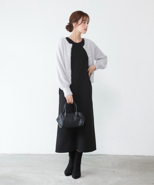 M.deux（エムドゥ）の「〇2wayジャンパースカート〇（ジャンパースカート・レディース・ブラック/ベージュ/グレイッシュベージュ・MEDIUM）」の22枚目の写真