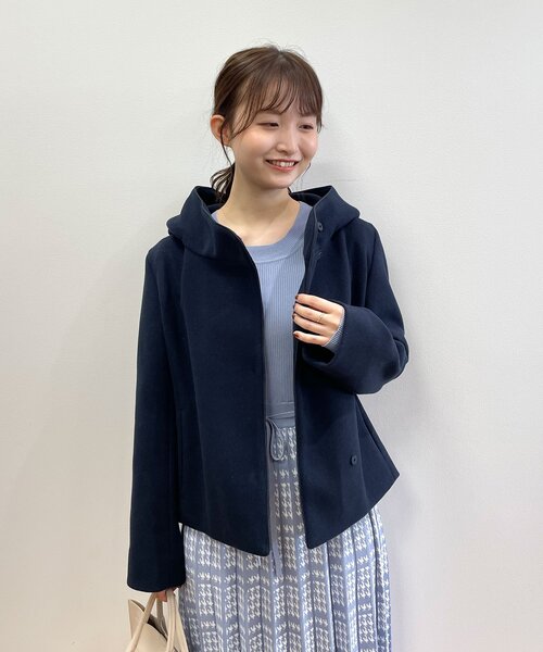 index（インデックス）の「◆千鳥チェックジャカード プリーツニットワンピース【WEB限定サイズ】（ワンピース・レディース・ブルー系4/ブラウン系その他6/ブラック系4・38/40/42/36）」の16枚目の写真