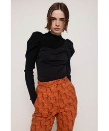 KNIT x WOVEN DOCKING TOPS ニット ウーブン ドッキングトップス