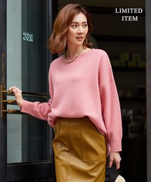 【WEB&一部店舗限定・10色展開】ウールナイロン フェルトタッチ ニット