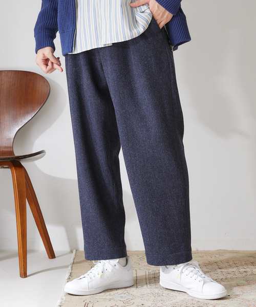 417 EDIFICE(フォーワンセブンエディフィス)の「【French Merino / フレンチメリノ】リラックスワイドテーパーパンツ(その他パンツ・メンズ・その他4/その他6/その他9・SMALL/MEDIUM/LARGE)」の3枚目の写真