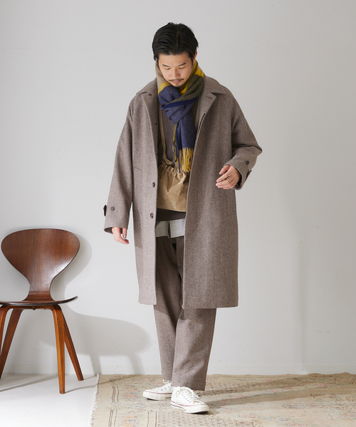 417 EDIFICE(フォーワンセブンエディフィス)の「【French Merino / フレンチメリノ】リラックスワイドテーパーパンツ(その他パンツ・メンズ・その他4/その他6/その他9・SMALL/MEDIUM/LARGE)」の10枚目の写真