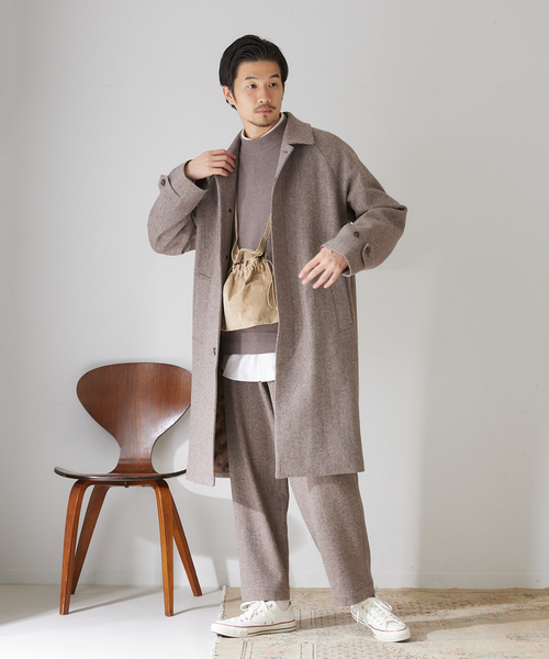 417 EDIFICE(フォーワンセブンエディフィス)の「【French Merino / フレンチメリノ】リラックスワイドテーパーパンツ(その他パンツ・メンズ・その他4/その他6/その他9・SMALL/MEDIUM/LARGE)」の13枚目の写真