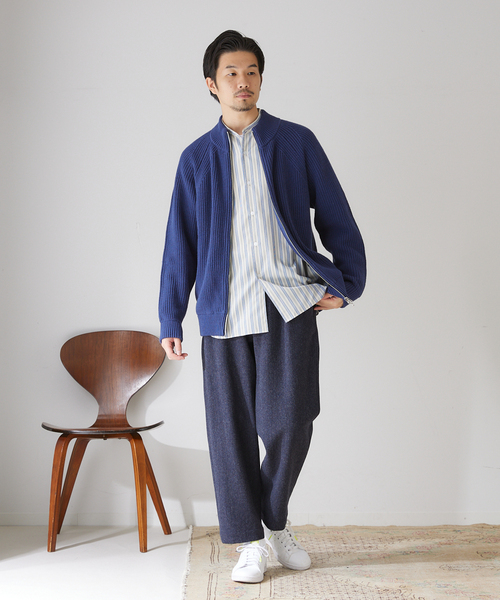 417 EDIFICE(フォーワンセブンエディフィス)の「【French Merino / フレンチメリノ】リラックスワイドテーパーパンツ(その他パンツ・メンズ・その他4/その他6/その他9・SMALL/MEDIUM/LARGE)」の11枚目の写真