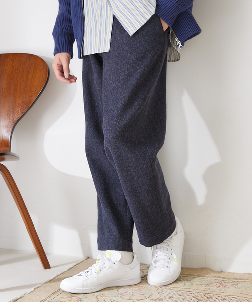 417 EDIFICE(フォーワンセブンエディフィス)の「【French Merino / フレンチメリノ】リラックスワイドテーパーパンツ(その他パンツ・メンズ・その他4/その他6/その他9・SMALL/MEDIUM/LARGE)」の5枚目の写真