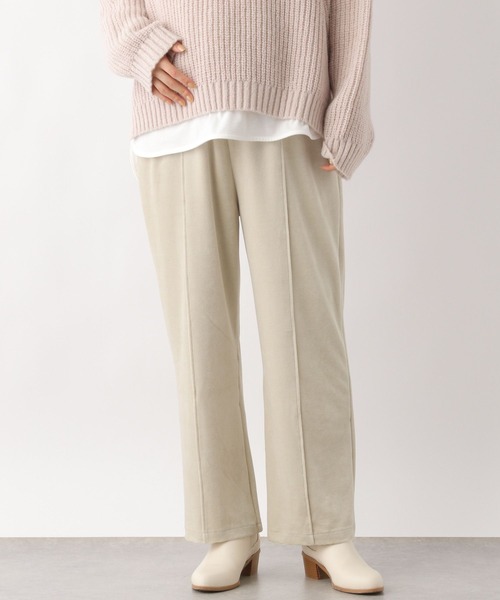 LEPSIM（レプシィム）の「マタニティ／ベロアストレートパンツ　170998（マタニティウェア/グッズ・レディース・グレイッシュベージュ/イエロー/ブラウン・FREE）」の7枚目の写真