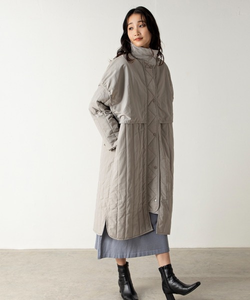 【STYLE4】ナイロンラッフルコート