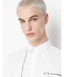 ARMANI EXCHANGE | 【A|X アルマーニ エクスチェンジ】ロゴライン　長袖シャツ/REGULAR(シャツ/ブラウス)