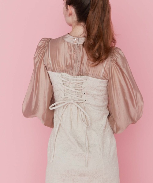 archives（アルシーヴ）の「ドッキングマーメイドワンピース（ワンピース・レディース・ベージュ/アイボリー/ブラック・MEDIUM）」の14枚目の写真