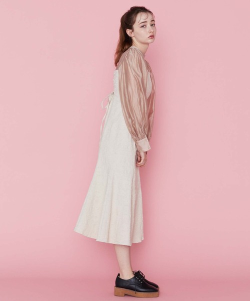 archives（アルシーヴ）の「ドッキングマーメイドワンピース（ワンピース・レディース・ベージュ/アイボリー/ブラック・MEDIUM）」の10枚目の写真