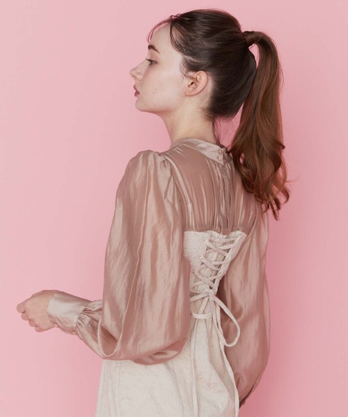 archives（アルシーヴ）の「ドッキングマーメイドワンピース（ワンピース・レディース・ベージュ/アイボリー/ブラック・MEDIUM）」の13枚目の写真