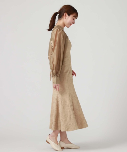 archives（アルシーヴ）の「ドッキングマーメイドワンピース（ワンピース・レディース・ベージュ/アイボリー/ブラック・MEDIUM）」の22枚目の写真