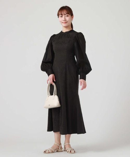 archives（アルシーヴ）の「ドッキングマーメイドワンピース（ワンピース・レディース・ベージュ/アイボリー/ブラック・MEDIUM）」の15枚目の写真