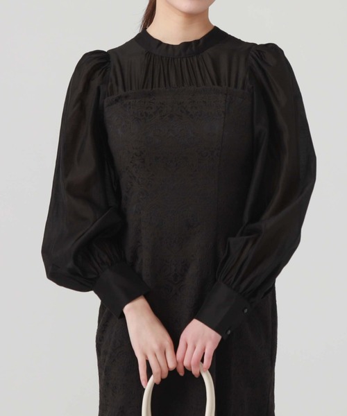 archives（アルシーヴ）の「ドッキングマーメイドワンピース（ワンピース・レディース・ベージュ/アイボリー/ブラック・MEDIUM）」の19枚目の写真