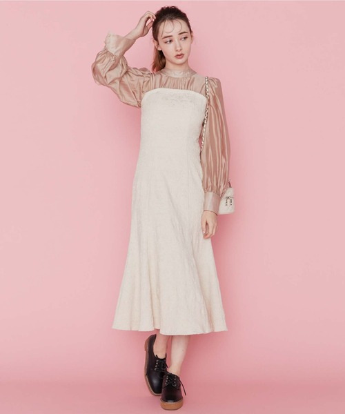 archives（アルシーヴ）の「ドッキングマーメイドワンピース（ワンピース・レディース・ベージュ/アイボリー/ブラック・MEDIUM）」の9枚目の写真