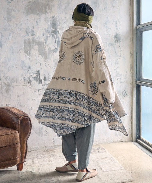 チャイハネ(チャイハネ)の「【チャイハネ】ユーフェン変形MEN'Sカーディガン(カーディガン/ボレロ・メンズ・ベージュ/ネイビー/ホワイト/ブラック/オフホワイト/ダークベージュ・FREE)」の17枚目の写真