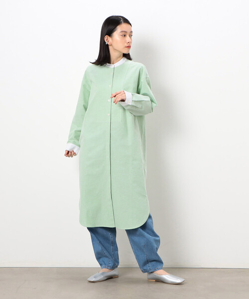 カグレ かぐれ 24SS リネンスクエアケープブラウス シャツ 半袖 F