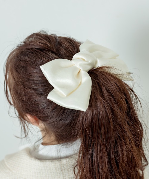 OLIVE des OLIVE（オリーブデオリーブ）の「Aimerianejoieリボンバレッタ　1031180020（バレッタ/ヘアクリップ・レディース・サックスブルー/アイボリー/ブラック/ピンク/グリーン・FREE）」の9枚目の写真