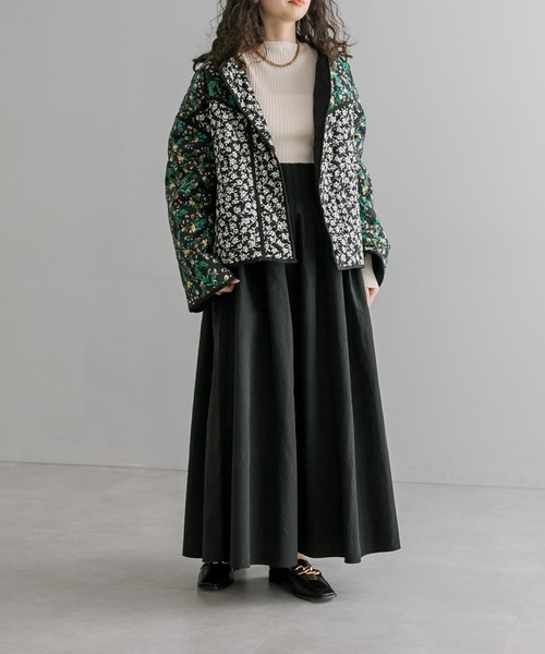 uni's room■シャーリングボリュームスカート SK-AW23-07BK mystic（ミスティック）の「【2サイズ展開！】シャーリング