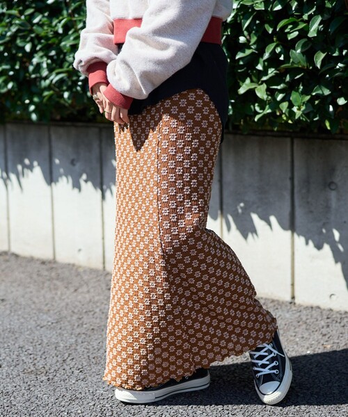 FREAK'S STORE(フリークスストア)の「フラワー ストレッチレース マーメイドスカート(スカート・レディース・チャコールグレー/ナチュラル/ブラック/ブラウン・フリ-)」の16枚目の写真