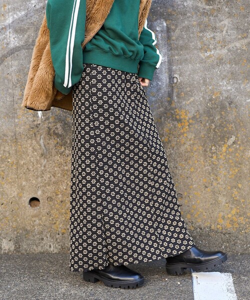 FREAK'S STORE(フリークスストア)の「フラワー ストレッチレース マーメイドスカート(スカート・レディース・チャコールグレー/ナチュラル/ブラック/ブラウン・フリ-)」の19枚目の写真