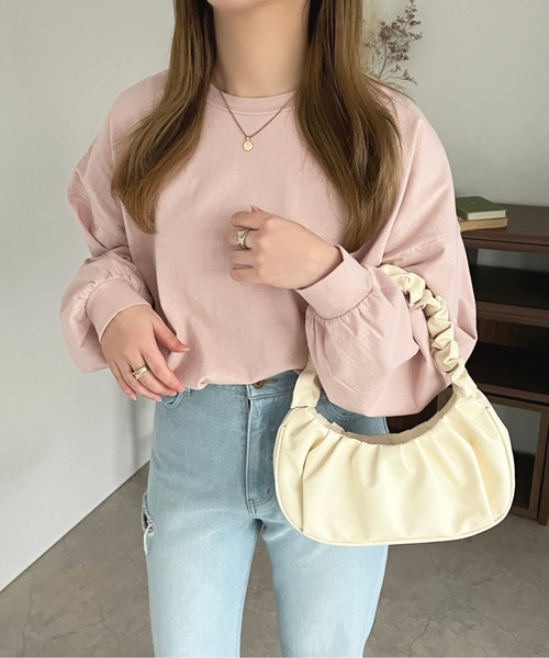 apres jour(アプレジュール)の「カラーロンT【ZOZOTOWN限定アイテム】(Tシャツ/カットソー・レディース・ミント/ラベンダー/ライトピンク/サックスブルー/オフホワイト・X-LARGE/フリー)」の5枚目の写真