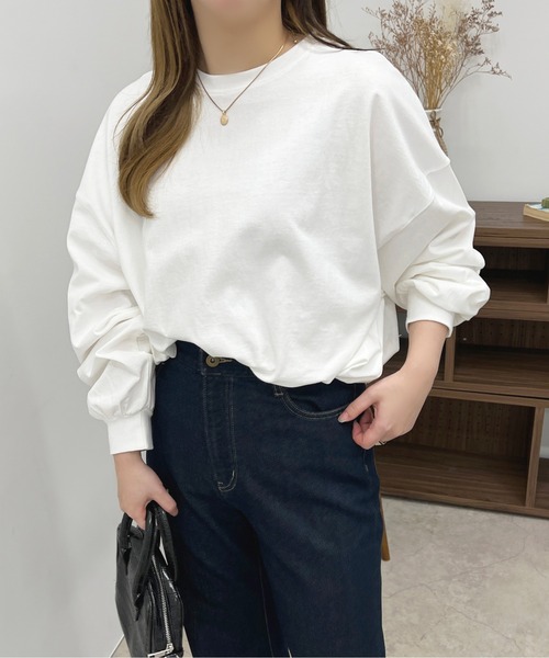 apres jour(アプレジュール)の「カラーロンT【ZOZOTOWN限定アイテム】(Tシャツ/カットソー・レディース・ミント/ラベンダー/ライトピンク/サックスブルー/オフホワイト・X-LARGE/フリー)」の22枚目の写真