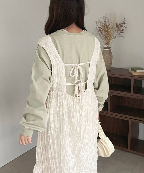 apres jour(アプレジュール)の「カラーロンT【ZOZOTOWN限定アイテム】(Tシャツ/カットソー・レディース・ミント/ラベンダー/ライトピンク/サックスブルー/オフホワイト・X-LARGE/フリー)」の7枚目の写真