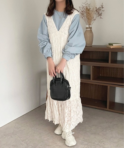 apres jour(アプレジュール)の「カラーロンT【ZOZOTOWN限定アイテム】(Tシャツ/カットソー・レディース・ミント/ラベンダー/ライトピンク/サックスブルー/オフホワイト・X-LARGE/フリー)」の12枚目の写真