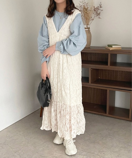 apres jour(アプレジュール)の「カラーロンT【ZOZOTOWN限定アイテム】(Tシャツ/カットソー・レディース・ミント/ラベンダー/ライトピンク/サックスブルー/オフホワイト・X-LARGE/フリー)」の16枚目の写真