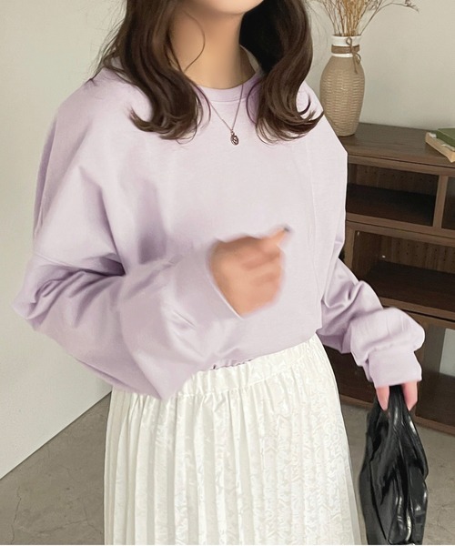 apres jour(アプレジュール)の「カラーロンT【ZOZOTOWN限定アイテム】(Tシャツ/カットソー・レディース・ミント/ラベンダー/ライトピンク/サックスブルー/オフホワイト・X-LARGE/フリー)」の20枚目の写真