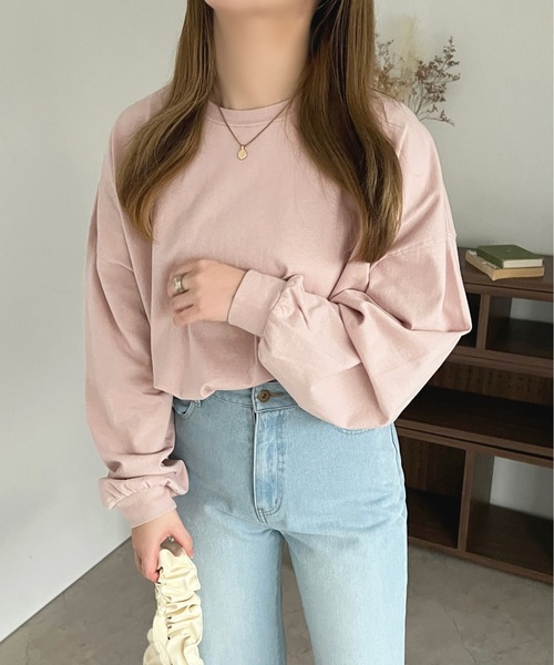 apres jour(アプレジュール)の「カラーロンT【ZOZOTOWN限定アイテム】(Tシャツ/カットソー・レディース・ミント/ラベンダー/ライトピンク/サックスブルー/オフホワイト・X-LARGE/フリー)」の13枚目の写真