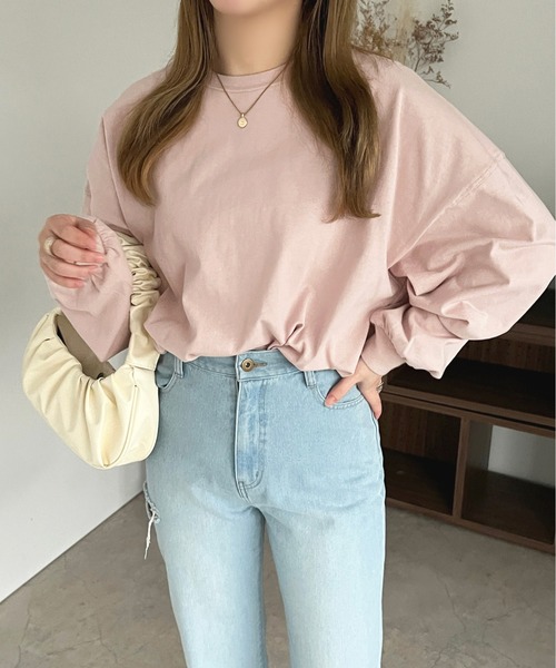apres jour(アプレジュール)の「カラーロンT【ZOZOTOWN限定アイテム】(Tシャツ/カットソー・レディース・ミント/ラベンダー/ライトピンク/サックスブルー/オフホワイト・X-LARGE/フリー)」の17枚目の写真