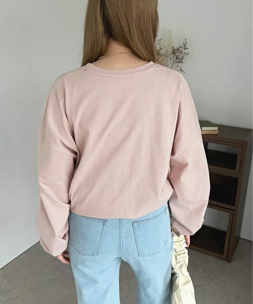 apres jour(アプレジュール)の「カラーロンT【ZOZOTOWN限定アイテム】(Tシャツ/カットソー・レディース・ミント/ラベンダー/ライトピンク/サックスブルー/オフホワイト・X-LARGE/フリー)」の21枚目の写真