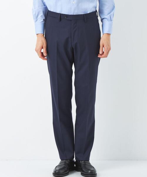 green label relaxing（グリーンレーベルリラクシング）の「＜REDA×green label relaxing＞ストライプ MF ノープリーツ スーツパンツ（スーツパンツ・メンズ・ネイビー/グレー・72cm/76ｃｍ/80ｃｍ/84ｃｍ/88ｃｍ/92cm）」の4枚目の写真