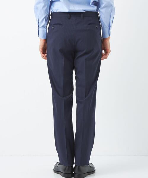 green label relaxing（グリーンレーベルリラクシング）の「＜REDA×green label relaxing＞ストライプ MF ノープリーツ スーツパンツ（スーツパンツ・メンズ・ネイビー/グレー・72cm/76ｃｍ/80ｃｍ/84ｃｍ/88ｃｍ/92cm）」の6枚目の写真