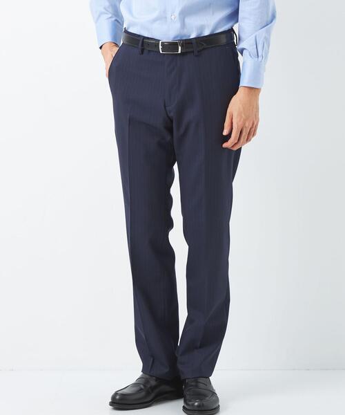 green label relaxing（グリーンレーベルリラクシング）の「＜REDA×green label relaxing＞ストライプ MF ノープリーツ スーツパンツ（スーツパンツ・メンズ・ネイビー/グレー・72cm/76ｃｍ/80ｃｍ/84ｃｍ/88ｃｍ/92cm）」の7枚目の写真