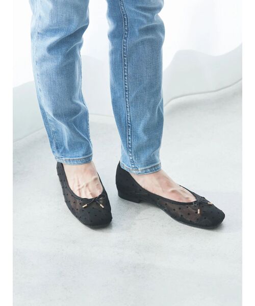 AMERICAN HOLIC（アメリカンホリック）の「チュールドットフラットシューズ（パンプス・レディース・ブラック・L/M/S）」の8枚目の写真