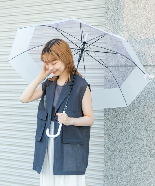 SMELLY（スメリー）の「プーリアビニール傘（長傘・レディース・パープル/ミント/グレー/オレンジ系その他/ブルー系その他・FREE）」の4枚目の写真