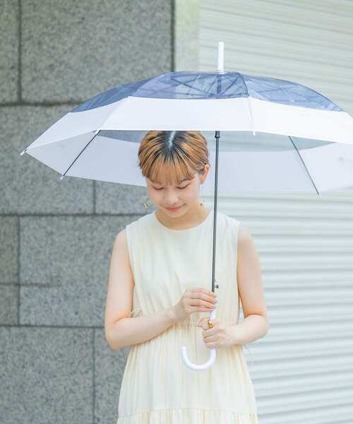 SMELLY（スメリー）の「プーリアビニール傘（長傘・レディース・パープル/ミント/グレー/オレンジ系その他/ブルー系その他・FREE）」の3枚目の写真