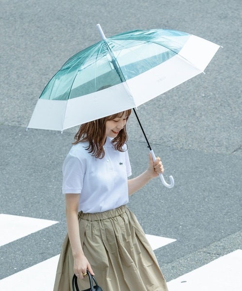 SMELLY（スメリー）の「プーリアビニール傘（長傘・レディース・パープル/ミント/グレー/オレンジ系その他/ブルー系その他・FREE）」の2枚目の写真