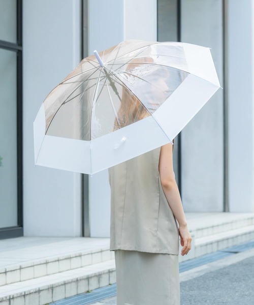 SMELLY（スメリー）の「プーリアビニール傘（長傘・レディース・パープル/ミント/グレー/オレンジ系その他/ブルー系その他・FREE）」の7枚目の写真