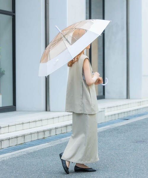 SMELLY（スメリー）の「プーリアビニール傘（長傘・レディース・パープル/ミント/グレー/オレンジ系その他/ブルー系その他・FREE）」の8枚目の写真