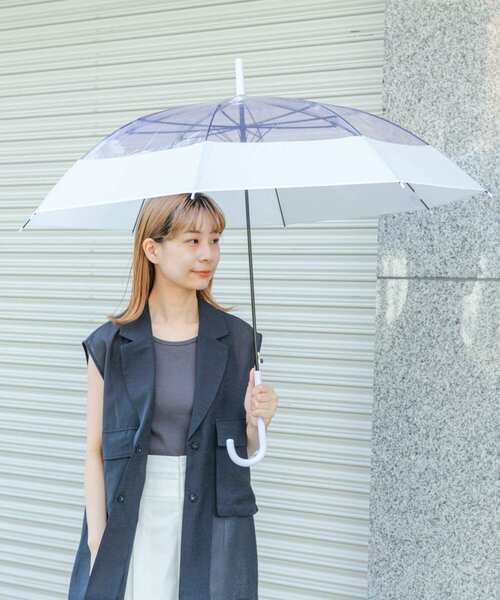 SMELLY（スメリー）の「プーリアビニール傘（長傘・レディース・パープル/ミント/グレー/オレンジ系その他/ブルー系その他・FREE）」の16枚目の写真