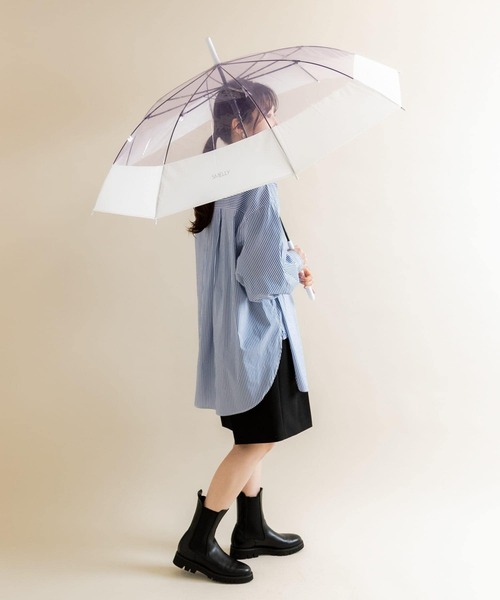 SMELLY（スメリー）の「プーリアビニール傘（長傘・レディース・パープル/ミント/グレー/オレンジ系その他/ブルー系その他・FREE）」の20枚目の写真