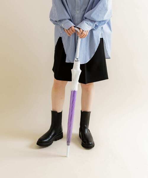 SMELLY（スメリー）の「プーリアビニール傘（長傘・レディース・パープル/ミント/グレー/オレンジ系その他/ブルー系その他・FREE）」の21枚目の写真