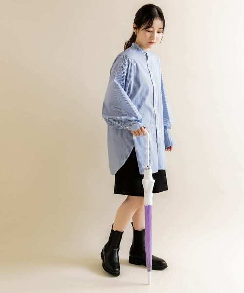 SMELLY（スメリー）の「プーリアビニール傘（長傘・レディース・パープル/ミント/グレー/オレンジ系その他/ブルー系その他・FREE）」の22枚目の写真